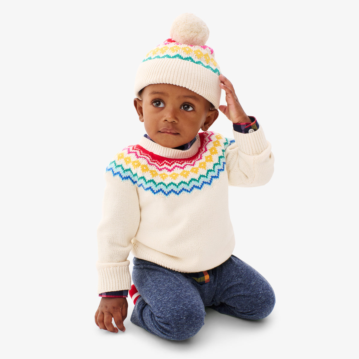 Baby rainbow store jumper