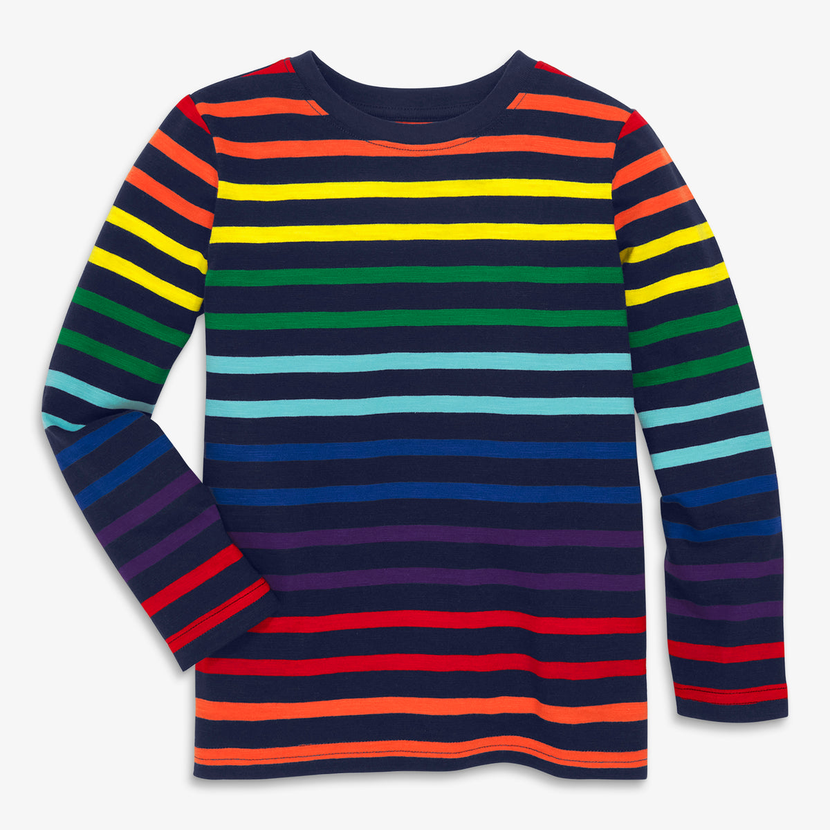 rainbow striped long sleeve shirt mens