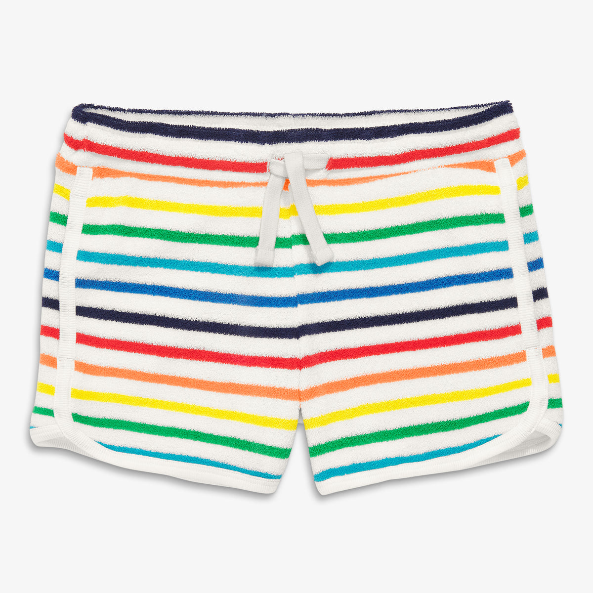 Teen Girls Striped Towel Terry Pajama Shorts