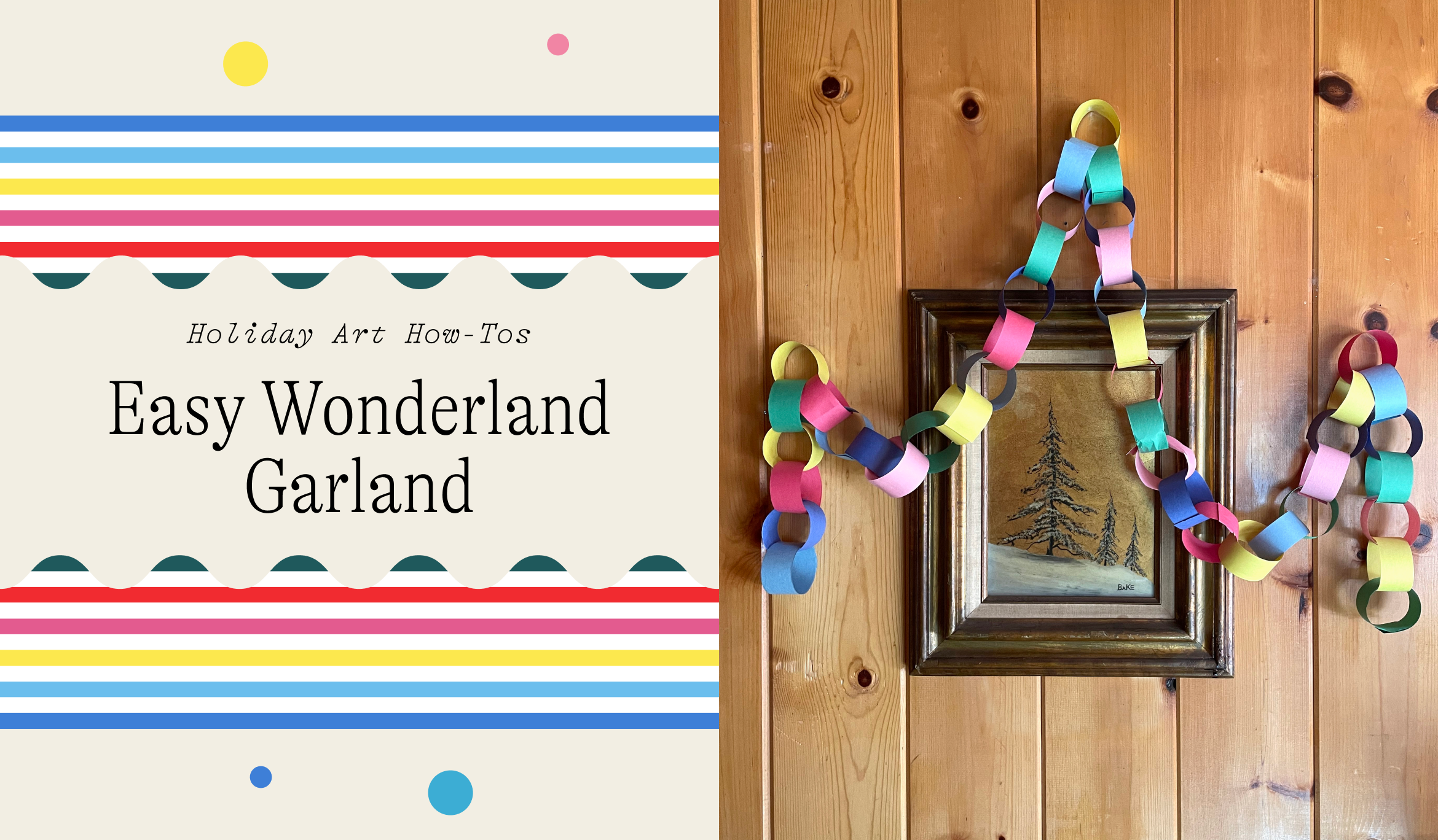 Holiday How-To: DIY Festive Paper Garland Decorations