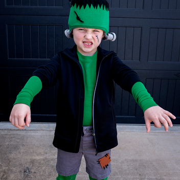 Adorable Kids DIY Frankenstein's Monster Costume | Primary.com ...