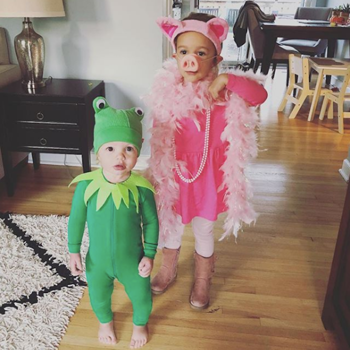 DIY Kermit the Frog & Miss Piggy Costume | Primary.com | Primary.com