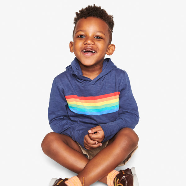 Rainbow 2025 stripe hoodie